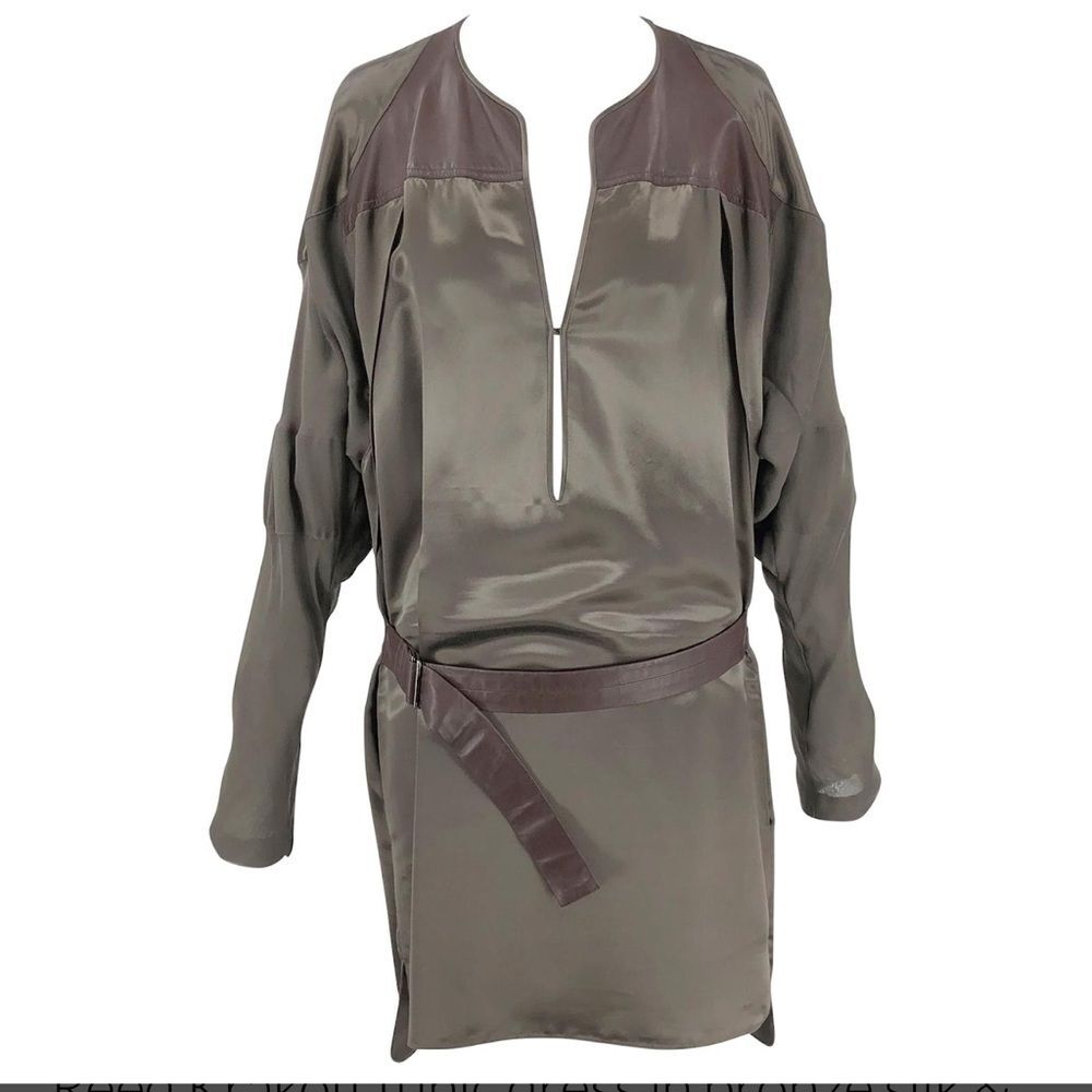 Reed Krakoff Brown Satin Dress Size 4